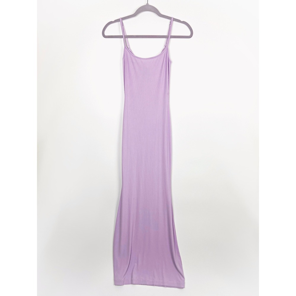 Skims Soft Lounge Long Slip Ribbed Maxi Dress Small